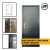 **CLEARANCE** High Security Steel Security Door- 9 Point/Multi Point Locking - Ultra Heavy Duty External  Industrial Grade Exterior Outdoor Security Door